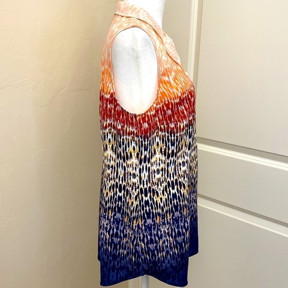 Cabi Love Sleeveless Blouse Tunic Top Women’s M Ombre Peter Pan Collar office - Picture 5 of 9